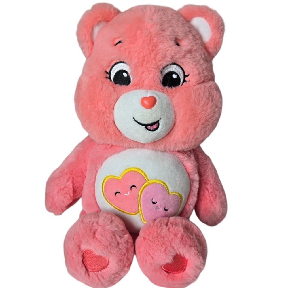 Basic Fun Love A Lot Bear Care Bears Plush Size 11" Retro Nostalgic Whimsical